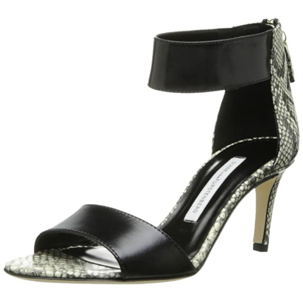 DVF | Strappy Heels Snakeskin Leather Heels